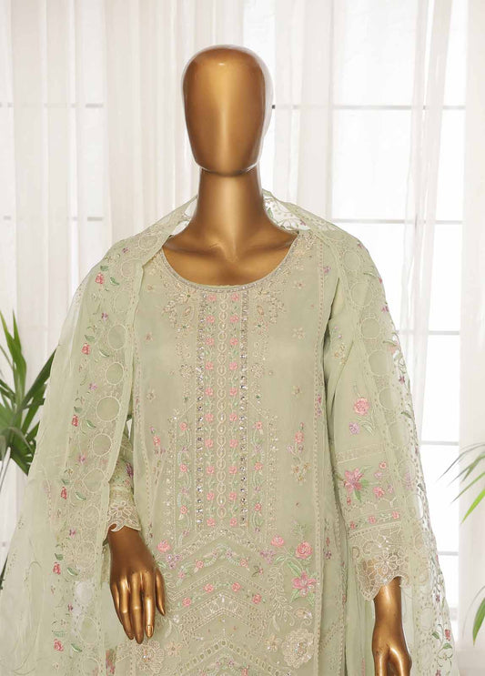 Bin Saeed Fabric - RTS-015 F- 3 Piece Organza Stitched Suit