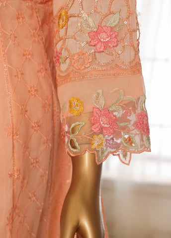 Bin Saeed Fabric - STS-001- 3 Piece Organza Stitched Suit Bin Saeed Fabric - STS-001- 3 Piece Organza Stitched Suit