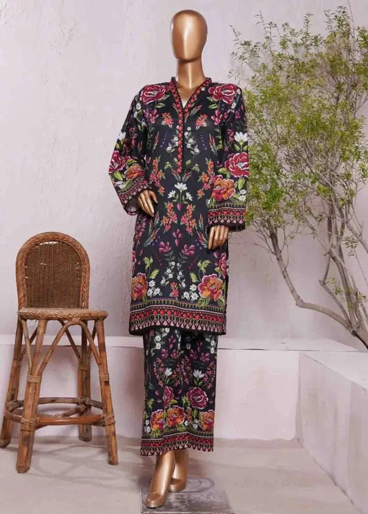 Bin Saeed Fabric - WC-2538- 2 Piece Printed Cotton Stitched Co Ords