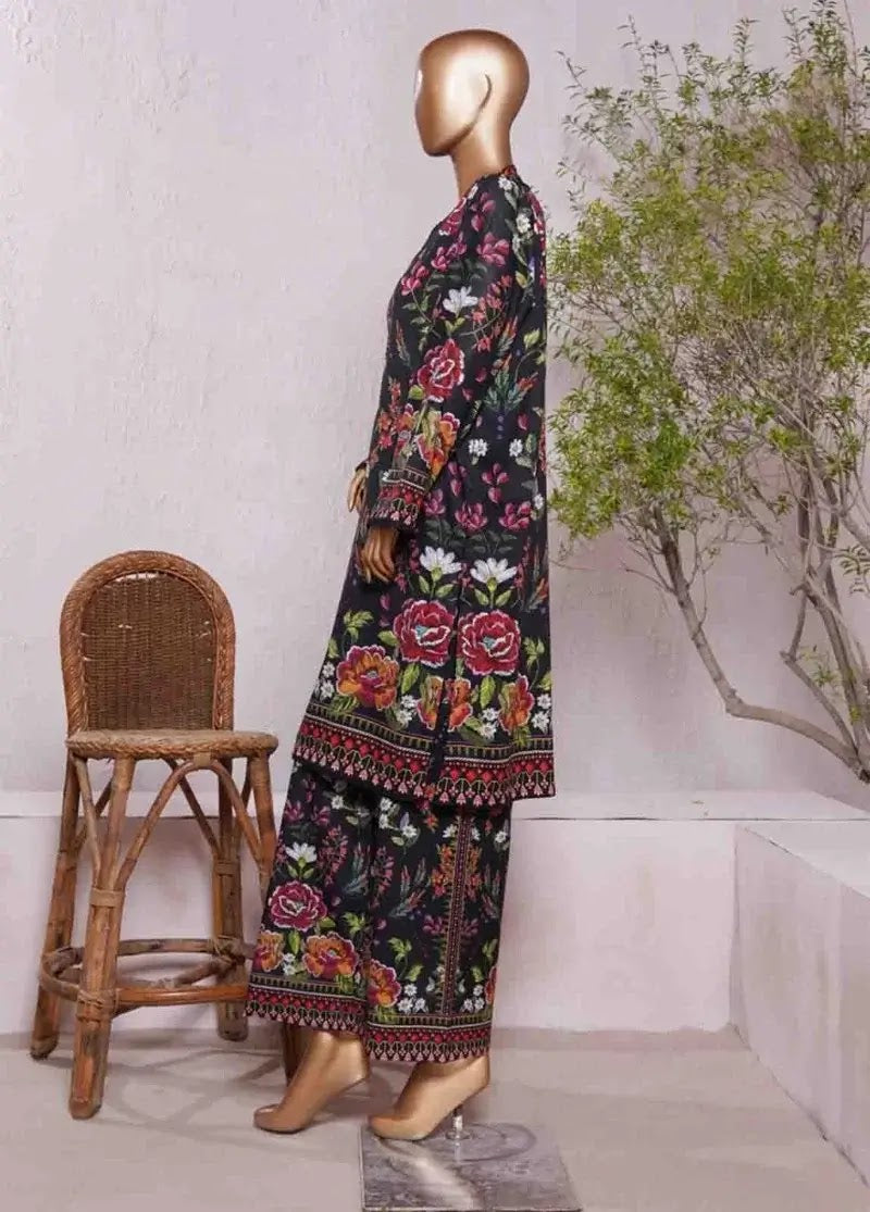 Bin Saeed Fabric - WC-2538- 2 Piece Printed Cotton Stitched Co Ords