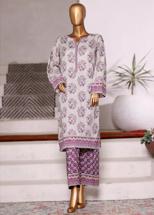 WC-2540- 2 Piece Printed Cotton Stitched Co Ords