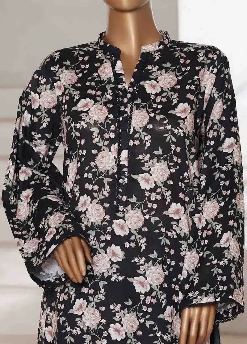 Bin Saeed Fabric - WC-2554- 2 Piece Printed Cotton Stitched Co Ords