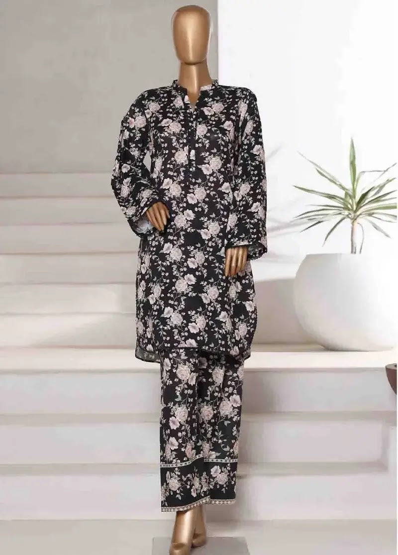 Bin Saeed Fabric - WC-2554- 2 Piece Printed Cotton Stitched Co Ords