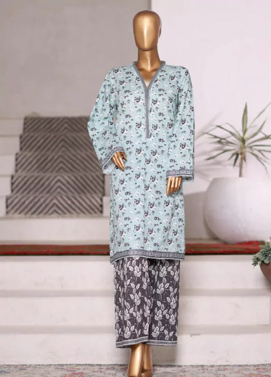 WC-2571-2- 2 Piece Printed Cotton Stitched Co Ords