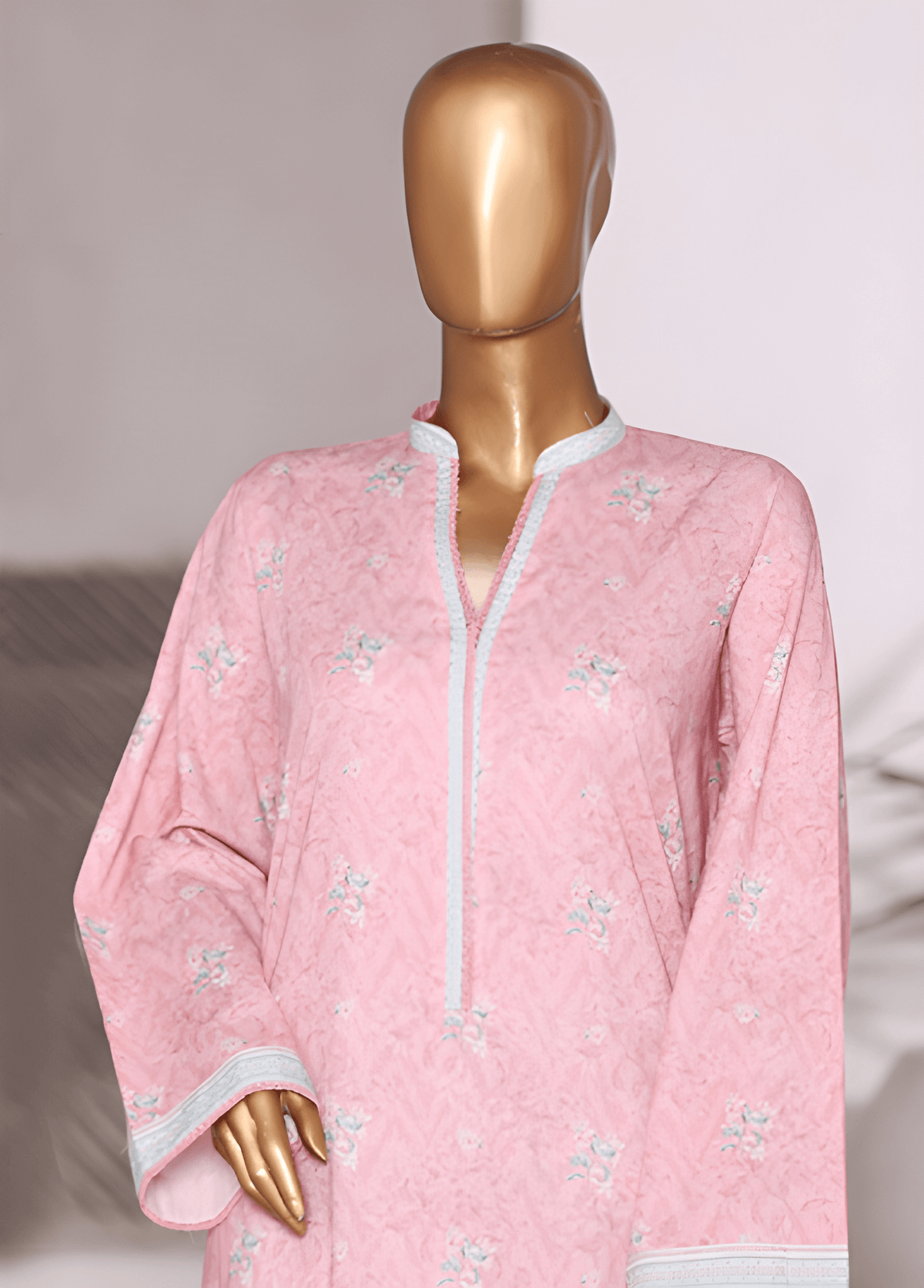 WC-2572-2- 2 Piece Printed Cotton Stitched Co Ords