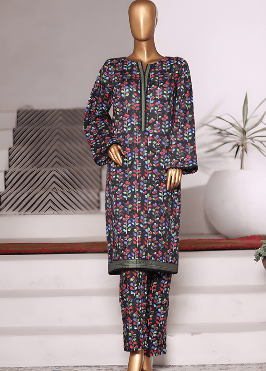 WC-2573-2- 2 Piece Printed Cotton Stitched Co Ords
