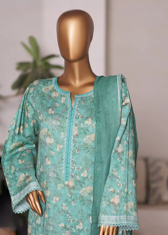 WC-2582- 3 Piece Printed Cotton Stitched Suit WC-2582- 3 Piece Printed Cotton Stitched Suit