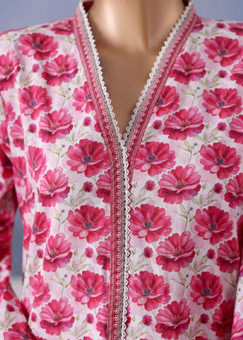 WCC-2564- 3 Piece Printed Cotton Stitched Suit WCC-2564- 3 Piece Printed Cotton Stitched Suit