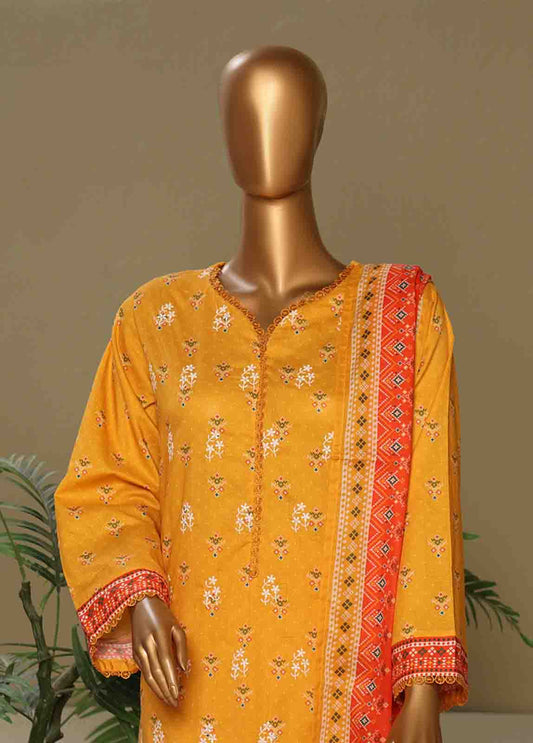 Bin Saeed Fabric - WCE-010-3 Piece Chikankari Stitched Suit