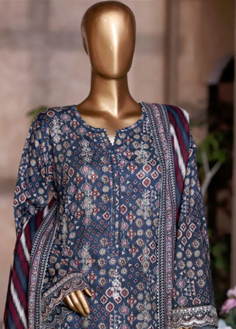 WCEMB-2524-F- 3 Piece Embroidered Cotton Stitched Suit WCEMB-2524-F- 3 Piece Embroidered Cotton Stitched Suit