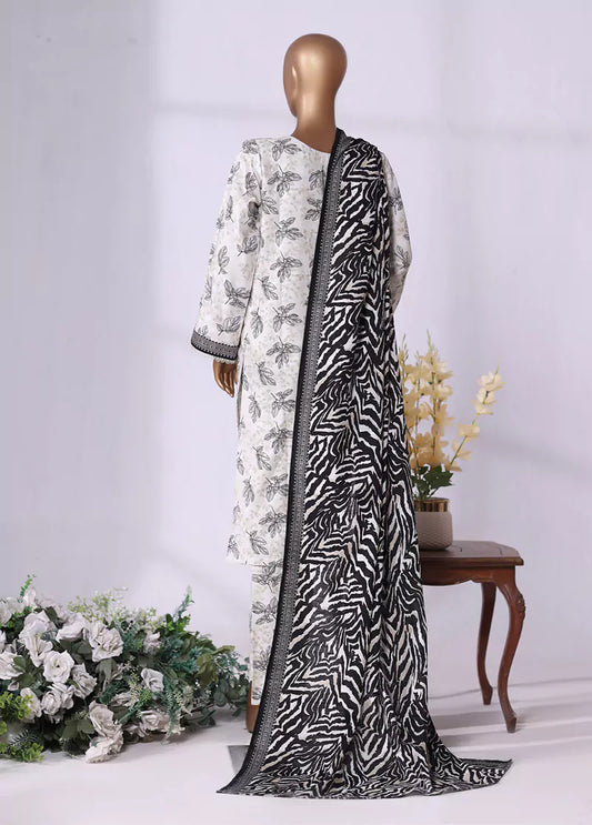 WK-25111-PR- 3 Piece Khaddar Printed Stitched Suit