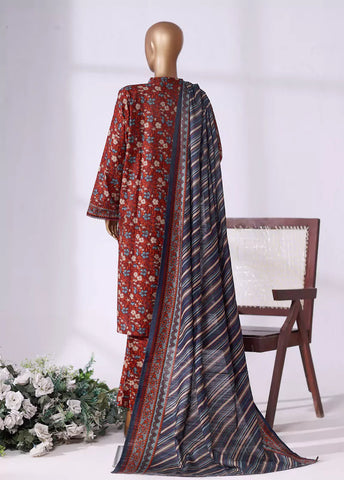 WK-25115-PR- 3 Piece Khaddar Printed Stitched Suit WK-25115-PR- 3 Piece Khaddar Printed Stitched Suit