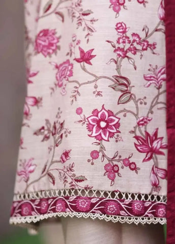 Bin Saeed Fabric - WK-2526-PR- 3 Piece Khaddar Printed Stitched Suit Bin Saeed Fabric - WK-2526-PR- 3 Piece Khaddar Printed Stitched Suit