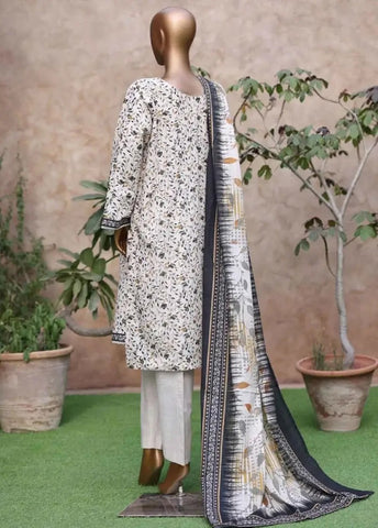 Bin Saeed Fabric - WK-2533-PR- 3 Piece Khaddar Printed Stitched Suit Bin Saeed Fabric - WK-2533-PR- 3 Piece Khaddar Printed Stitched Suit