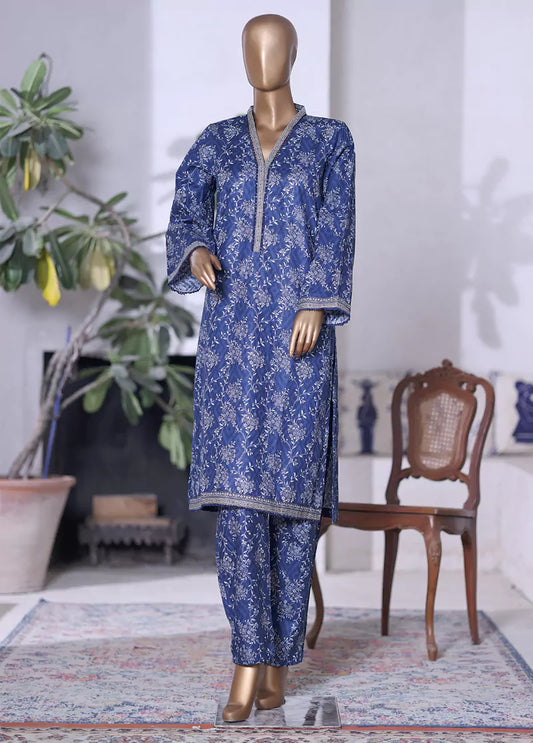 WK-2582-2- 2 Piece Khaddar Printed Stitched Suit
