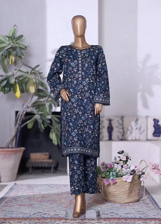 WK-2583-2- 2 Piece Khaddar Printed Stitched Suit