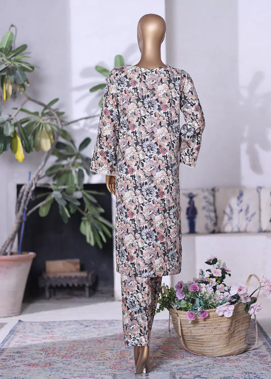 WK-2584-2- 2 Piece Khaddar Printed Stitched Suit