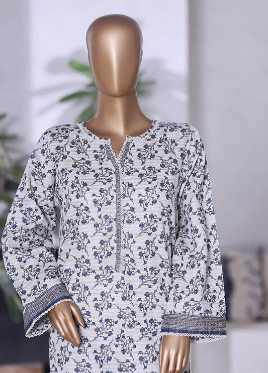 WK-2592-2- 2 Piece Khaddar Printed Stitched Suit
