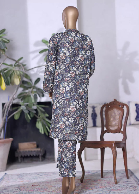 WK-2594-2- 2 Piece Khaddar Printed Stitched Suit