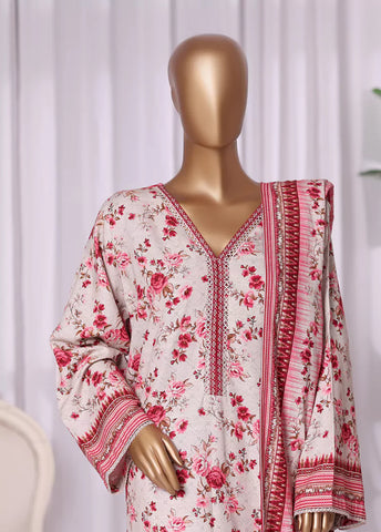 WKZC-2589- 3 Piece Khaddar Printed Stitched Suit WKZC-2589- 3 Piece Khaddar Printed Stitched Suit
