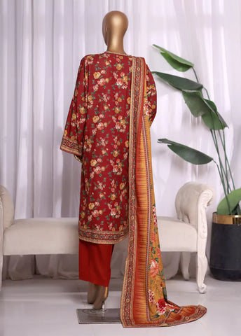 WKZC-2590- 3 Piece Khaddar Printed Stitched Suit WKZC-2590- 3 Piece Khaddar Printed Stitched Suit