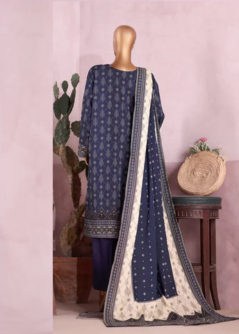 ZC-2585- 3 Piece Printed Viscose Cotton Stitched Suit ZC-2585- 3 Piece Printed Viscose Cotton Stitched Suit