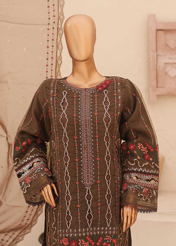 Bin Saeed Fabric - ZEF-2041 A- 3 Piece Embroidered Organza Bin Saeed Fabric - ZEF-2041 A- 3 Piece Embroidered Organza