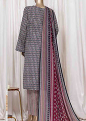 WC-2520- 3 Piece Printed Cotton Stitched Suit