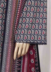 WC-2520- 3 Piece Printed Cotton Stitched Suit