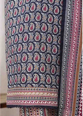 WC-2520- 3 Piece Printed Cotton Stitched Suit