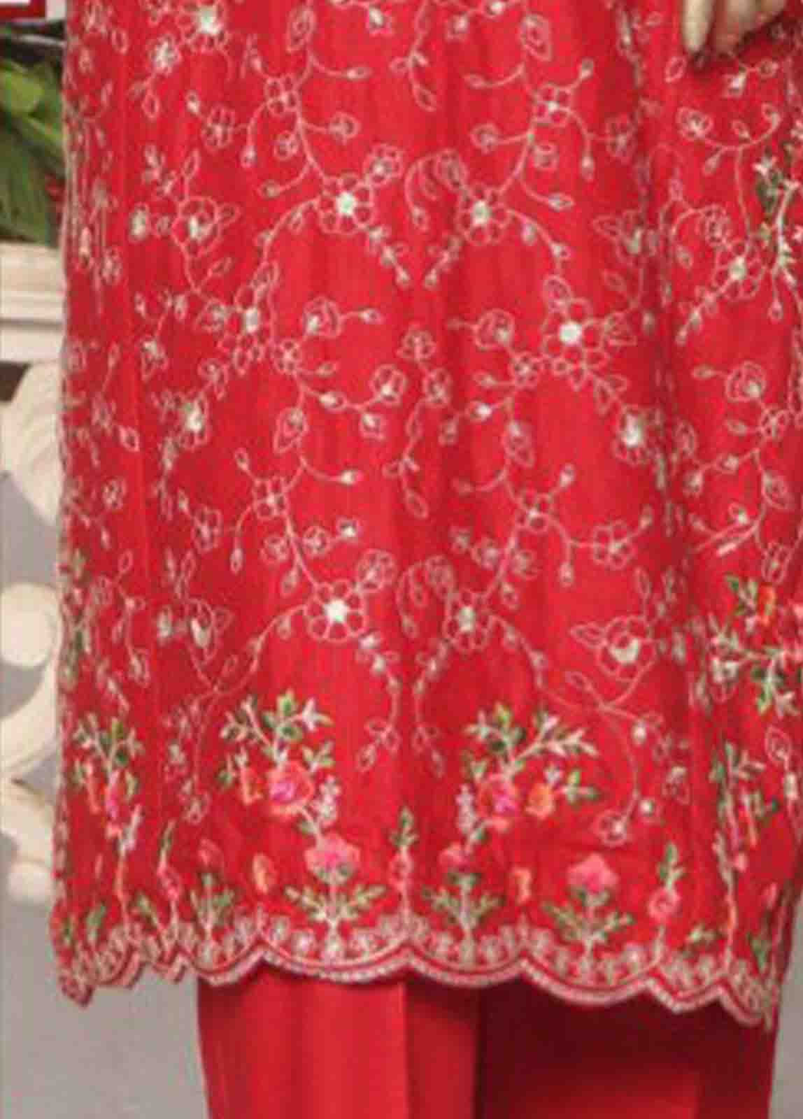 WKKE-016 B- 2 Piece Embroidered Khaddar Stitched Co Ords