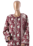 WK-2537- 3 Piece Khaddar Printed Stitched Suit
