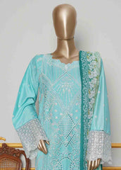 NSMC-0145- 3 Piece Cotton Embroidered Stitched Suit