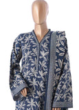 WK-2541- 3 Piece Khaddar Printed Stitched Suit