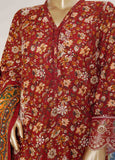 WKE-073- 3 Piece Khaddar Emboidered Stitched Suit