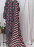 WC-2534- 3 Piece Printed Cotton Stitched Suit