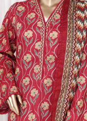 WC-2519- 3 Piece Printed Cotton Stitched Suit