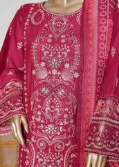 NSMC-0038- 3 Piece Cotton Embroidered Stitched Suit