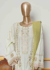 NSMC-0167- 3 Piece Cotton Embroidered Stitched Suit