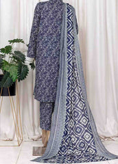 WC-2527- 3 Piece Printed Cotton Stitched Suit