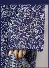 WC-2527- 3 Piece Printed Cotton Stitched Suit