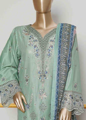 NSMC-0011- 3 Piece Cotton Embroidered Stitched Suit