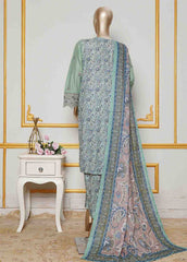 NSMC-0011- 3 Piece Cotton Embroidered Stitched Suit