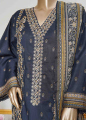 NSMC-0035- 3 Piece Cotton Embroidered Stitched Suit