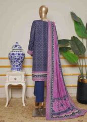 WKE-0013-3 Piece Khaddar Embroidered Stitched Suit