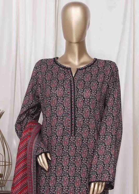 WC-2531- 3 Piece Printed Cotton Stitched Suit