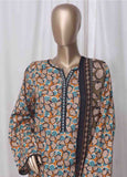 WC-2516- 3 Piece Printed Cotton Stitched Suit