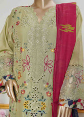 NSMC-0010- 3 Piece Cotton Embroidered Stitched Suit