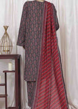 WC-2531- 3 Piece Printed Cotton Stitched Suit