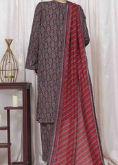 WC-2531- 3 Piece Printed Cotton Stitched Suit